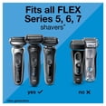 thumbnail image 4 of Braun Series 5 Electric Shaver Replacement Head, Easily Attach Your Shaver Head for a shave as efficient as day one, Compatible with next Generation Series 5 Shavers, 54B, Black, 4 of 7