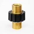 thumbnail image 1 of Conector rápido de manguera auspiciosa, adaptador de lavadora a presión macho doble M22 X 1.5 compatible con manguera de lavadora a presión Karcher, Karcher HD y Hds (diámetro de 14 mm) kaili Sencillez, 1 of 5