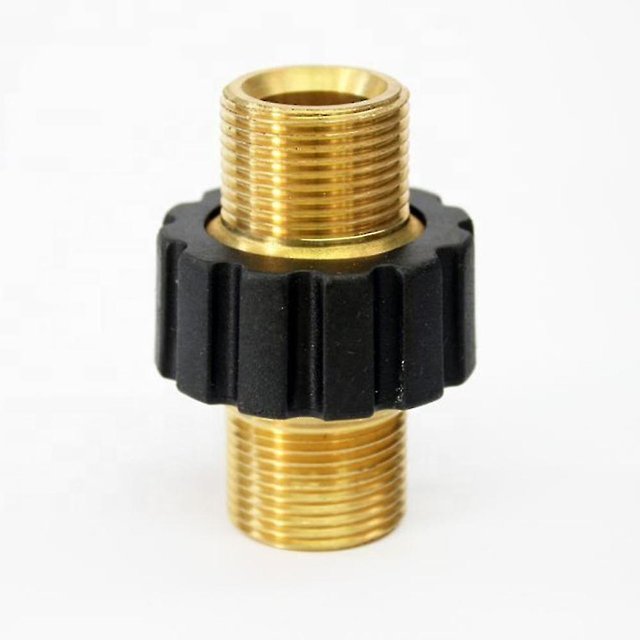 Conector rápido de manguera auspiciosa, adaptador de lavadora a presión macho doble M22 X 1.5 compatible con manguera de lavadora a presión Karcher, Karcher HD y Hds (diámetro de 14 mm) kaili Sencillez