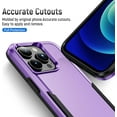 thumbnail image 5 of Designed for iPhone 13 Pro Max Heavy Duty Case, Protection Shockproof Dropproof Dustproof Anti-Scratch Phone Case Cover for iPhone 13 Pro Max Heavy Duty Case, Purple, 5 of 8