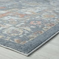 thumbnail image 5 of Allure Traditional 5' x 7' Charcoal and Navy Polypropylene Indoor Area Rug, 5 of 9