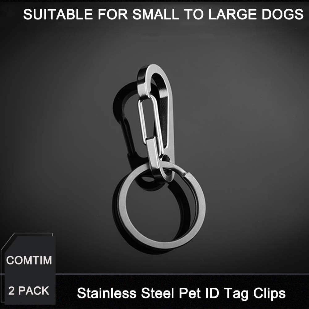 Buy Wholesale China 316 Stainless Steel Dog Tag Clip, Gold Dog Collar Clip  With Rings,quick Clip Dog Cat Id Tag Holder For Pet Collars And Harness &  Stainless Steel Dog Tag Clip