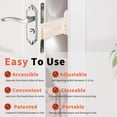 thumbnail image 3 of Cat Door Stopper, Cat Door Latch Reusable Dog Proof  for Apartment, 3 of 7