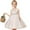 As Picture, variant on Knee Length Flower Girl Dress with Detachable Beaded Waistband V Neck Tulle Lace Princess Pageant Dress Birthday Party Dress for Girls Elegant Floral Design Special Occasion ( 2 -3Years）
