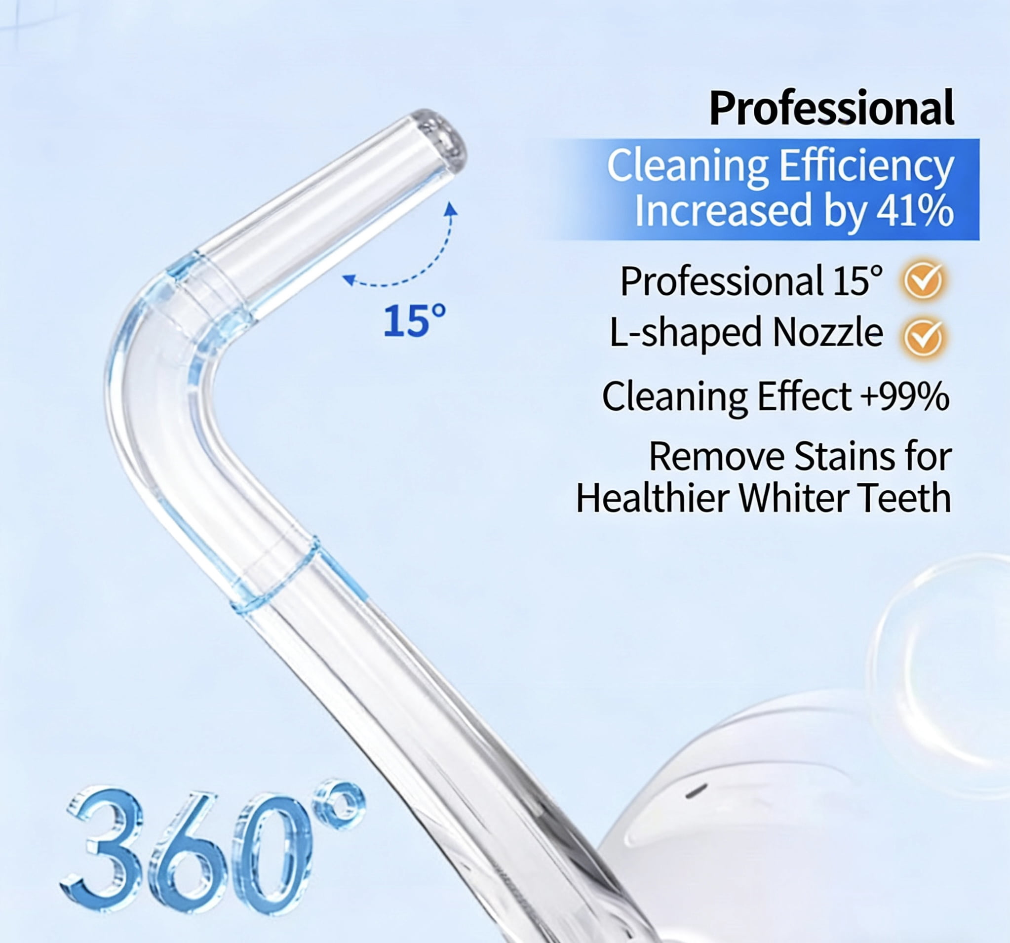 CYYI Water Flosser for Teeth and Gums, 200ML Oral Irrigator with 4 Jet Tips, 3 Modes, IPX7 Waterproof for Home and Travel