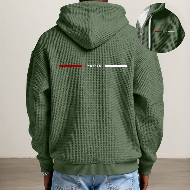 MHFRRA Sudadera con Capucha, Suave, Cómoda, para Uso Informal Al Aire Libre, Ligera, Deportiva, con Cremallera Verde