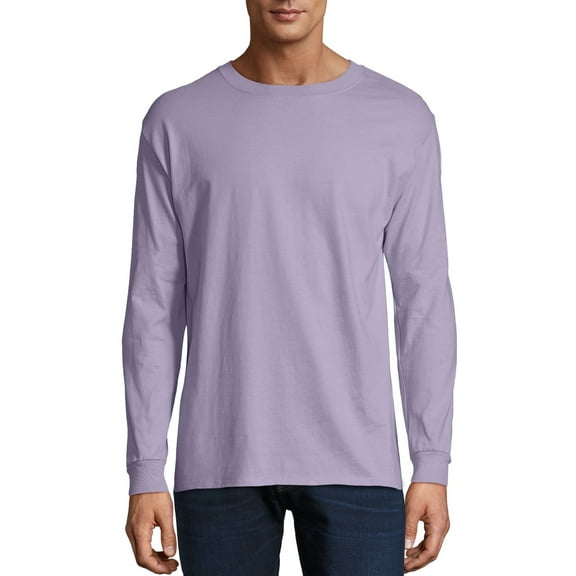 Hanes Mens Premium Beefy-T Cotton Long Sleeve T-Shirt, Sizes S-3XL