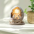 thumbnail image 6 of Easter Bunny Egg House 2D Acrylic Ornament - Pre-Holiday Prep & Decorations 2026 Home Accent, Spring Tabletop Decor for Bedroom & Living Room, Festive Bunny Egg House Desktop Decoration, 6.3*7.87in, 6 of 7