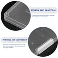 thumbnail image 3 of AURARMLET 5Pcs Plastic File Storage Box Rectangular Transparent for Individuals File Protection, 3 of 8