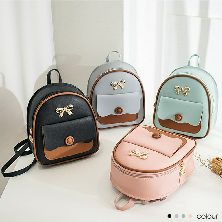 Women s Mini Backpack PU Leather Multifunctional Crossbody Bag Female Mobile Phone Bag Shoulder Bag Backpack Pink Walmart