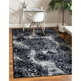 thumbnail image 1 of Unique Loom 3141504 7 x 10 ft. Grand Sofia Rectangular Rug, Navy Blue, 1 of 5