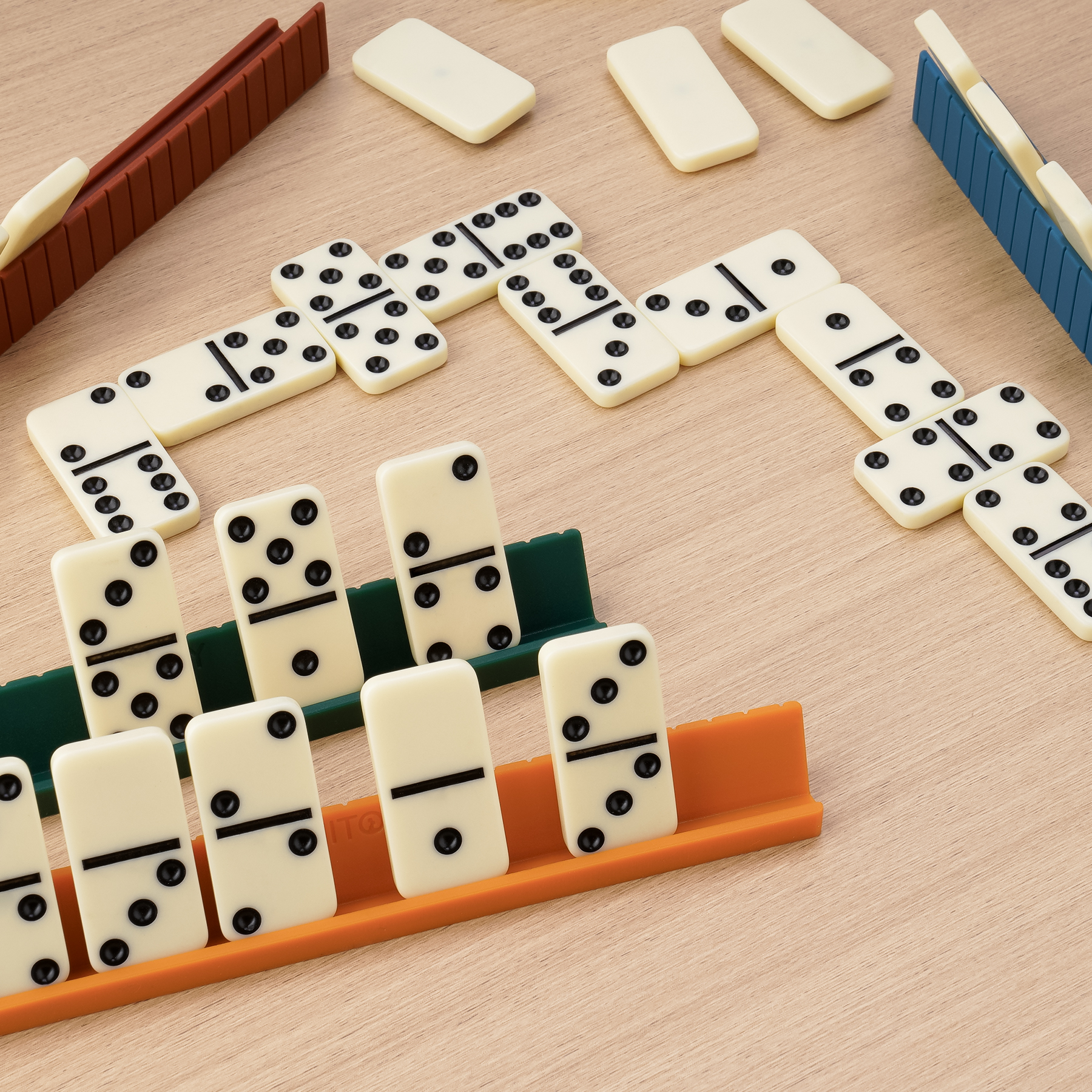 Nitoy Double 6 Dominoes Set with Racks photo 4