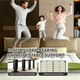 thumbnail image 5 of King Size Bed Frame with Adjustable Headboard, Chenille Upholstered Cloud Platform Bed Frame, Wide Solid Wood Slats & Metal, No Box Spring Needed, Camel, 5 of 11