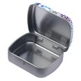 thumbnail image 3 of Luzkey Small Tin Can Container with Lid, Multifunctional Rectangular Empty Storage Box, Tin Can with Metal Hinges for Candy, Jewelry, Violet Color Rose, 3 of 7