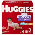 thumbnail image 1 of Huggies Little Movers Plus, Size 3, 210-pack, 1 of 1