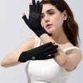 thumbnail image 4 of 2 pairs sunscreen gloves women's summer outdoor cycling gloves can be fingerless non-slip beam mouth design, 4 of 5