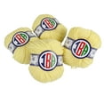 thumbnail image 4 of IBA Indianbeautifulart 2-ply Knitting Woolen Yarn Warm Soft & Lightweight Weaving Crochet Thread Hand Spinning Fiber Wool Yarn Pack of 4 (50g each) Light Yellow, 4 of 5
