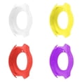 thumbnail image 2 of CIRUTVAL 4Pack Soft Silicone Protective Case Cover Compatible with Samsung Gear S3 Frontier 22mm R760 Smartwatch Accessories Colorful Shock-Proof rubber frame Protector Cover Case Shell For Men Women, 2 of 5