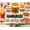 Color2, variant on Peel and Stick Wallpaper Mural Brick Wall Fast Food Restaurant Burger Snack Bar Decor Hamburger Modern Art Wall Mural Decor Self Adhesive and Removable 69in x 98in