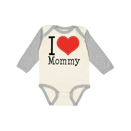 

Inktastic I Love Mommy (Heart) Gift Baby Boy or Baby Girl Long Sleeve Bodysuit