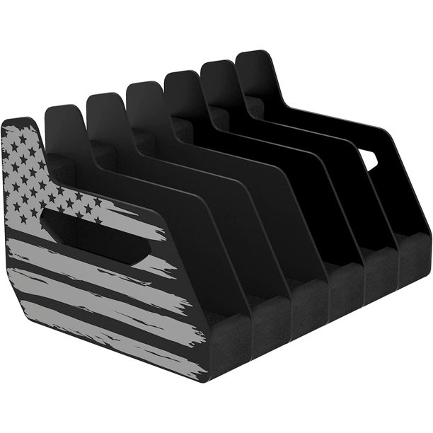 6X Standard Pistol Rack, Revolver Holder for Gun Safe Storage