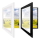 thumbnail image 1 of Pantalla de marco de arte A4 - frente acrílico de 8,3x11,8 pulgadas, cierre magnético, puede albergar entre 50 y 150 obras de arte, montaje horizontal o vertical para dibujos y fotos, 1 of 7