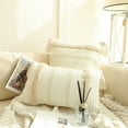 thumbnail image 2 of Nvzi Decorative Pillows,Soft Comfortable 11.81×20in Throw Pillows for Home Decoration,Beige,2 Piece,Suitable for Living Room Bedroom Sofa Couch,Durable & Non-Deformable,Enhances Home Aesthetic​, 2 of 4