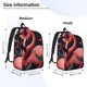 thumbnail image 2 of Disketp Colorful Floral Flamingo Mochila de Lona Estampada, Mochila Escolar de Viaje Ligera para Estudiantes y Portátil-Medium, 2 of 5
