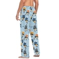 thumbnail image 3 of FORMRS Mens Pajama Pants with Pockets Cotton Sleepwear Lounge Bottoms Sizes S-2XL, Cartoon Hockey Pattern, 3 of 7