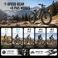 thumbnail image 3 of EOEOTWO 1500W Electric Bike for Adults, 26" x 4.0 Fat Tire Ebike, 34MPH Fast Mountain E-Bike with 48V 17.5Ah Removable Battery, Full Suspension, Mechanical Disc Brakes, 396lbs Capacity, UL 2849, 3 of 5