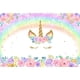 thumbnail image 1 of Fondo de fotografía de unicornio para niña, decoración de fiesta de cumpleaños, arcoíris, Floral, Princesa, foto de fondo, pancarta de cumpleaños para Baby Shower, 1 of 4