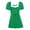 Green, variant on Women''s Casual Tennis Dress Square Neckline Pleated Doll Dress Sleevesless Chest Strap Everyday Style for Women Green M