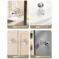 thumbnail image 3 of Inteprter Pasamanos de succión fuerte para manija de baño, manija de puerta de taza para agarrar, fácil instalación, barra de succión, lata Juegos de accesorios de baño Único transparente, 3 of 6