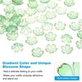 thumbnail image 4 of 100 Pcs Gold-Plated Acrylic Cherry Blossom Flower Beads, 18mm Gold-Plated Cherry Blossom Floral Spacer Beads for Bracelets, Earrings, Necklaces, Jewelry Making and DIY Crafts,Green, 4 of 7