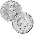 thumbnail image 3 of Lot of 5 - British Royal Mint Queen's Beast; Unicorn - 2 Oz Silver Coin .9999 Pure, 3 of 3