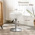 thumbnail image 3 of Carolayne Adjustable 360° Swivel Vanity Stool for Makeup & Bedroom, 3 of 7