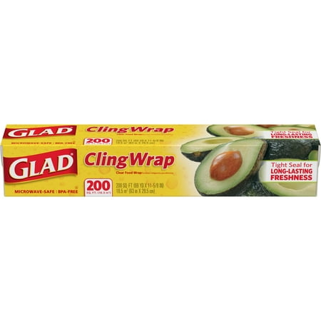 Glad ClingWrap Plastic Wrap - 200 sq ft Roll