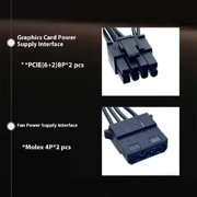 Graphics Card 600W Mining Power Supply Mining PC Desktop Computer Accessories