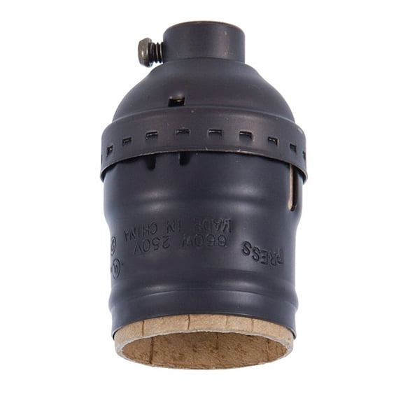 B&P Lamp® Antique Bronze Keyless Socket