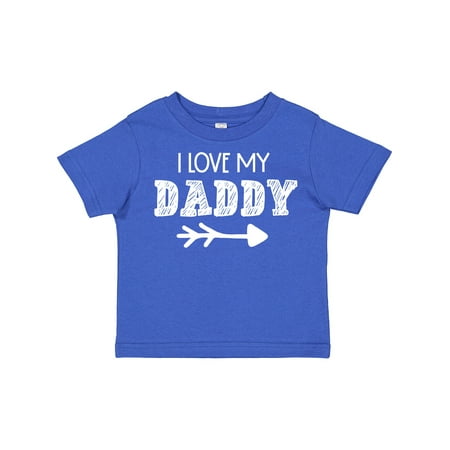 

Inktastic I Love My Daddy with Arrow Gift Toddler Boy or Toddler Girl T-Shirt