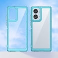 thumbnail image 3 of Case for Moto G85 5G,Moto G85 5G Case,Transparent TPU+PC Acrylic Protective Military Grade  Heavy Duty Protection Phone Case for Motorola Moto G85 5G(Clear Blue), 3 of 16