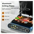 thumbnail image 5 of Electric Panini Press Grill Sandwich Maker 1200W Indoor Griddle LED Touch Non-Stick w/Drip Tray, 5 of 9