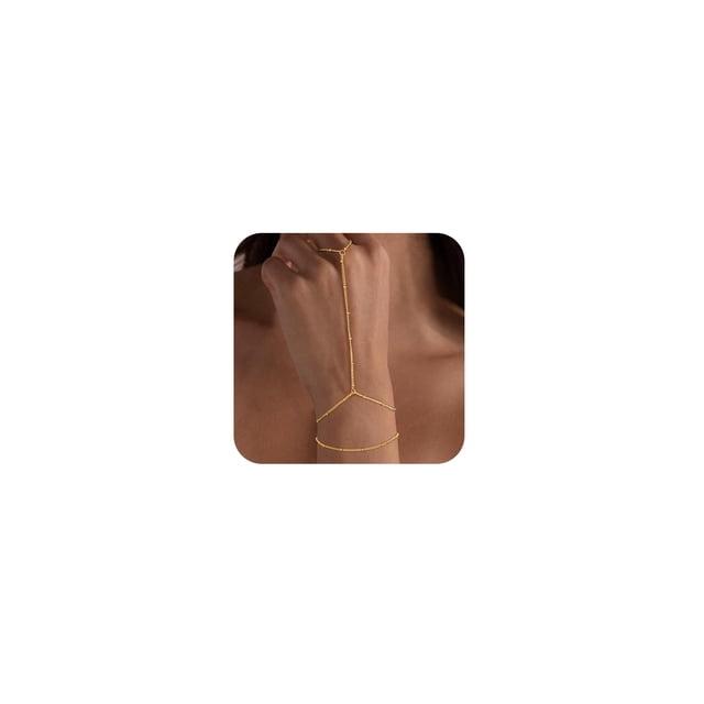 Pulsera Ajustable Carffordo Dainty Bañada en Oro 14K