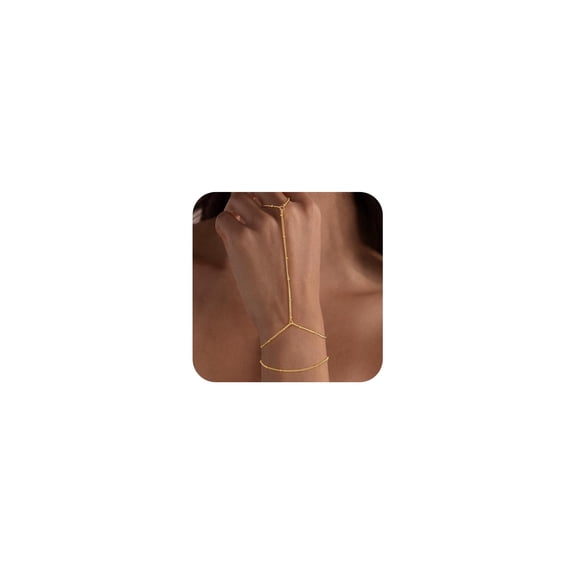 Pulsera Ajustable Carffordo Dainty Bañada en Oro 14K
