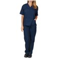 thumbnail image 1 of Tralilbee Women's Nursing Uniform Scrub Set – 2 Pockets (V-Neck with Cargo Pant), 1 of 3