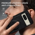 thumbnail image 5 of ELEHOLD PU Leather Case For Google Pixel 8A Slim Magnetic Shockproof Cover, [MagSafe Compatible], [Lens&Screen Protection], Drop protection Case - Black, 5 of 11