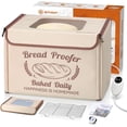 thumbnail image 1 of Folding Bread Proofing Box with 50-113℉ Temp  & 48H Timer, Dough Proofer with Metal Rack, Humidor, Recipes, Ideal for Sourdough, Bread Baking, Pizza, Yogurt, Kombucha, Precise, 1 of 9