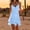 Blue, variant on Tunic Dress Interview Dress 2026 Summer Solid Color Button Down Breathable Regular Fit Comfy Plus Size Party Dress for Going Out and Party S-2XL