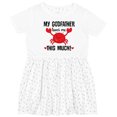 thumbnail image 3 of Inktastic Godson My Godfather Loves Me Girls Toddler Dress, 3 of 5