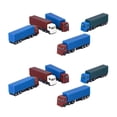 thumbnail image 1 of Paquete de 10 juguetes de diseño de tren de camión en miniatura de plástico Zulema Mini Truck Toys, 1 of 8